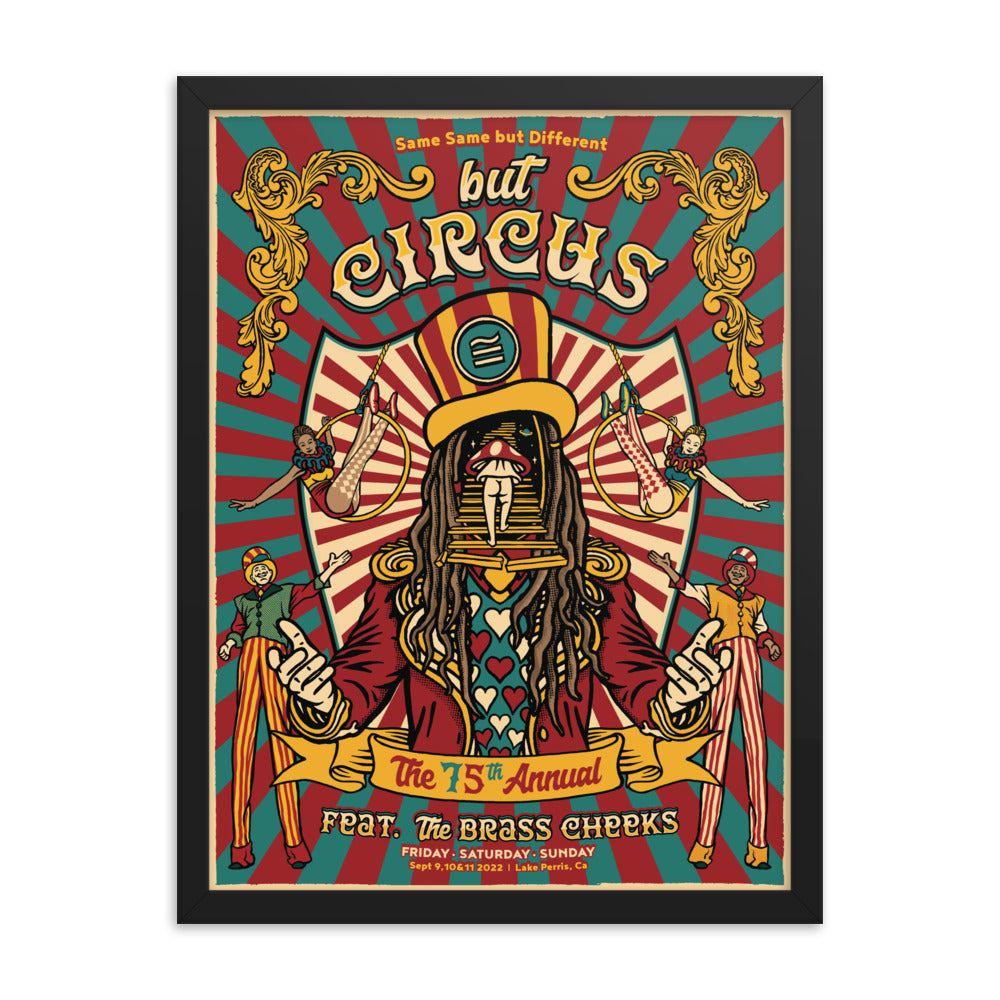 2022 But Circus Framed Poster