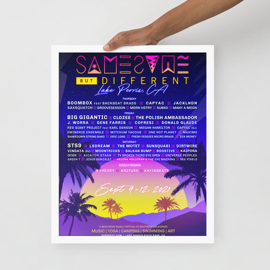 2021 Lineup Poster Framed